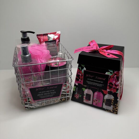 BETSEY JOHNSON 5pc Body Care Gift Set Plus 4pc Body Lotion Gift Set NEW LOT Of 2 - Picture 1 of 3